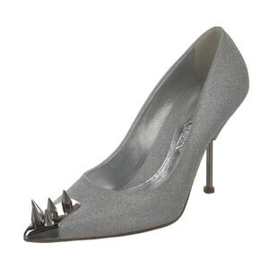 Alexander McQueen Metallic Spiked Heels